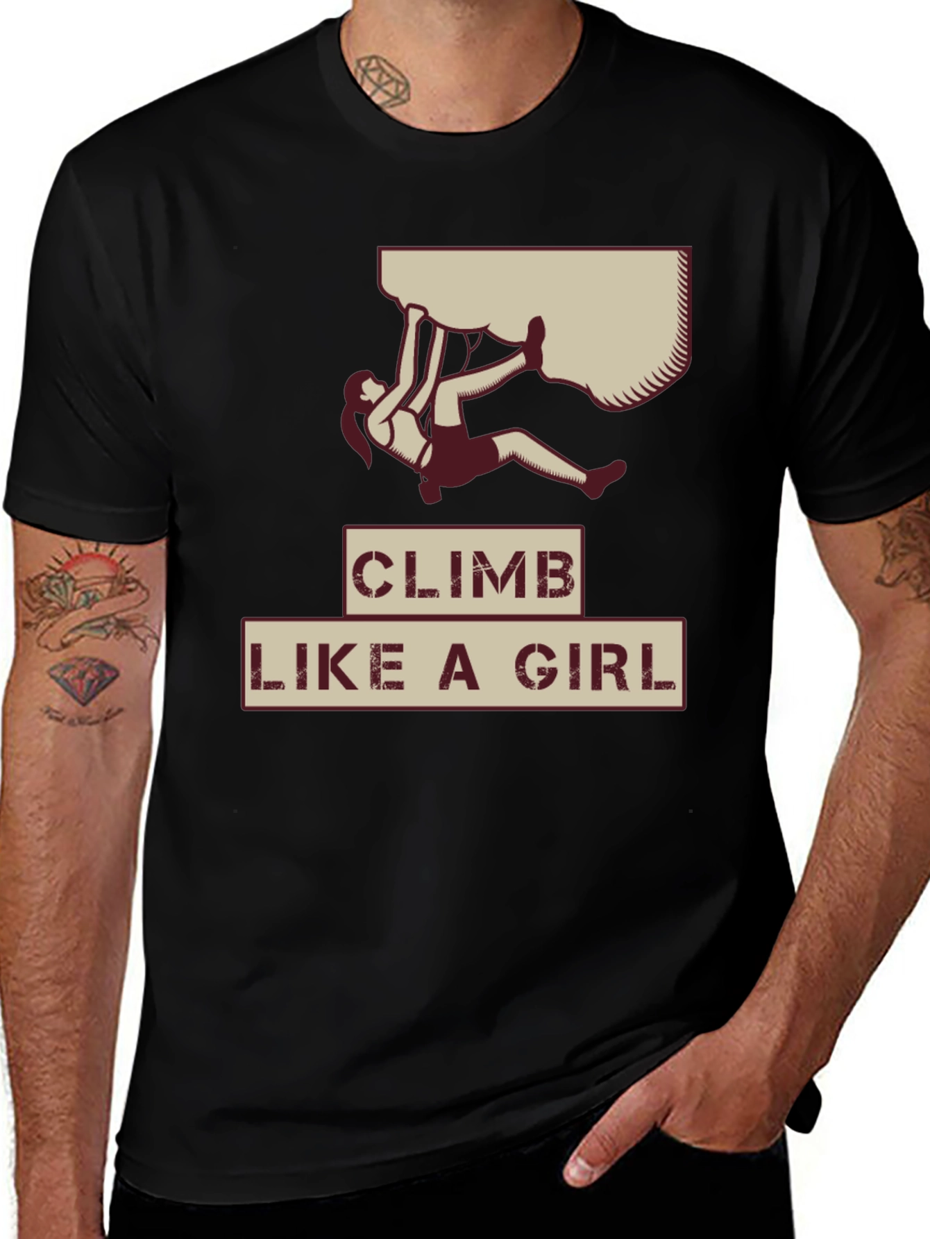 Climb Like a Girl Graphic Tee