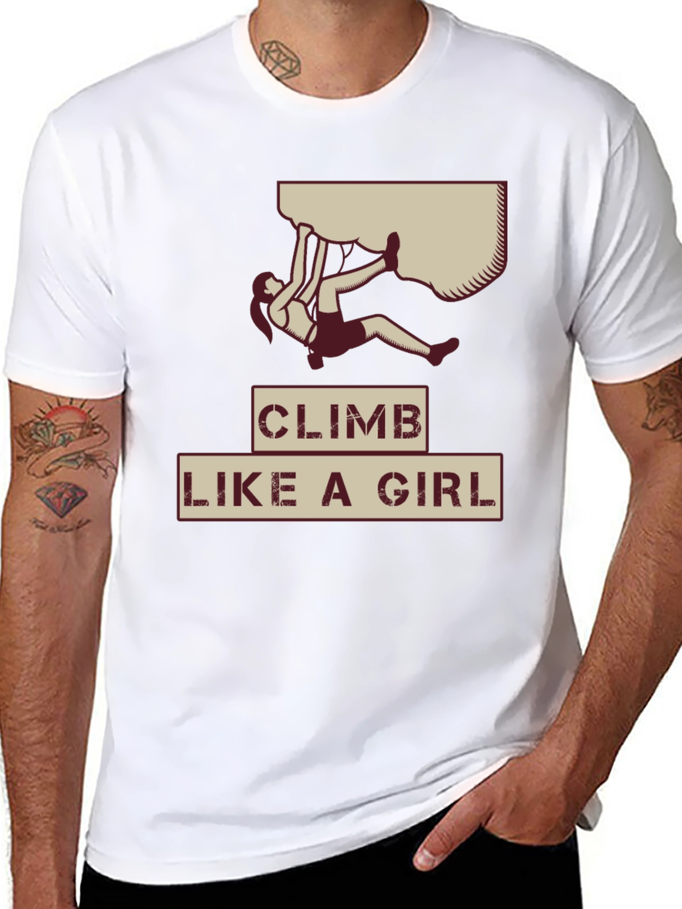 Climb Like a Girl Graphic Tee