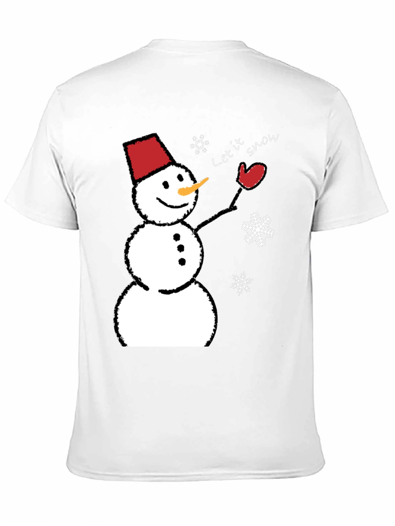 Snowman Graphic Tee - Let it Snow Holiday Shirt