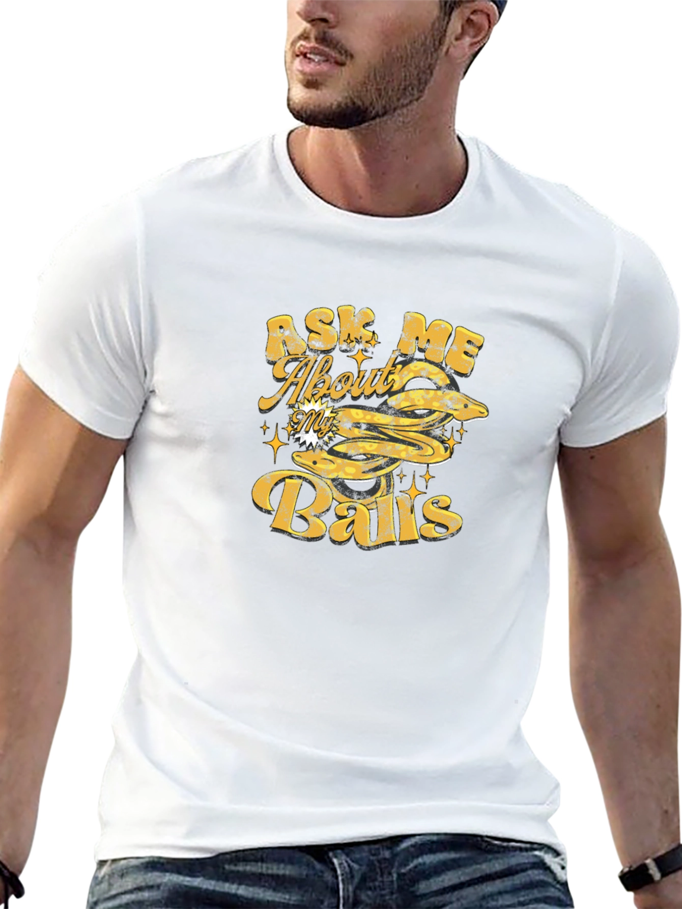 Ask Me About My Balls - Graphic T-Shirt