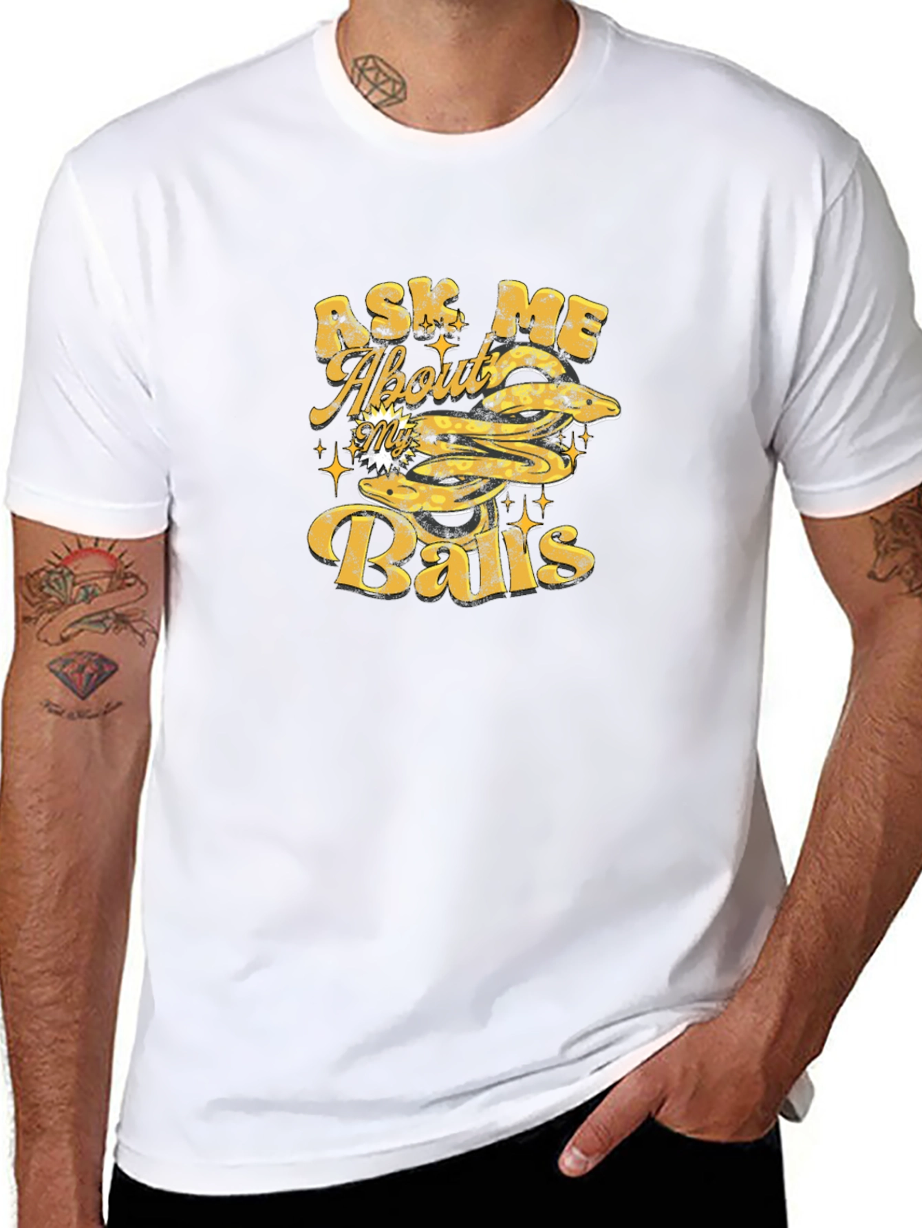Ask Me About My Balls - Graphic T-Shirt