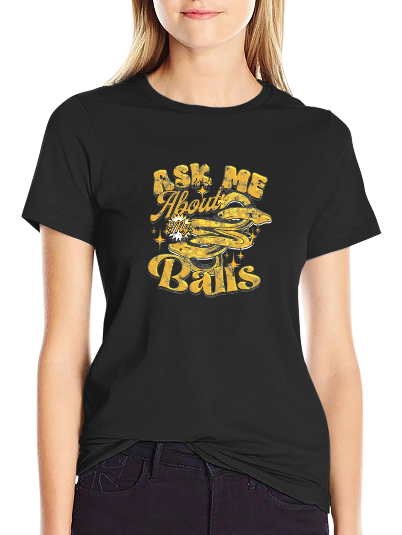 Ask Me About My Balls - Graphic T-Shirt