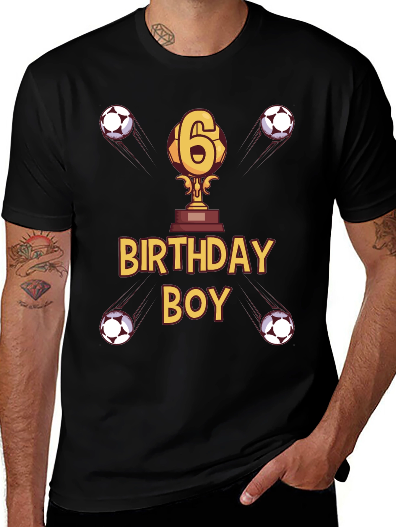 Birthday Boy Soccer T-Shirt - Age 6
