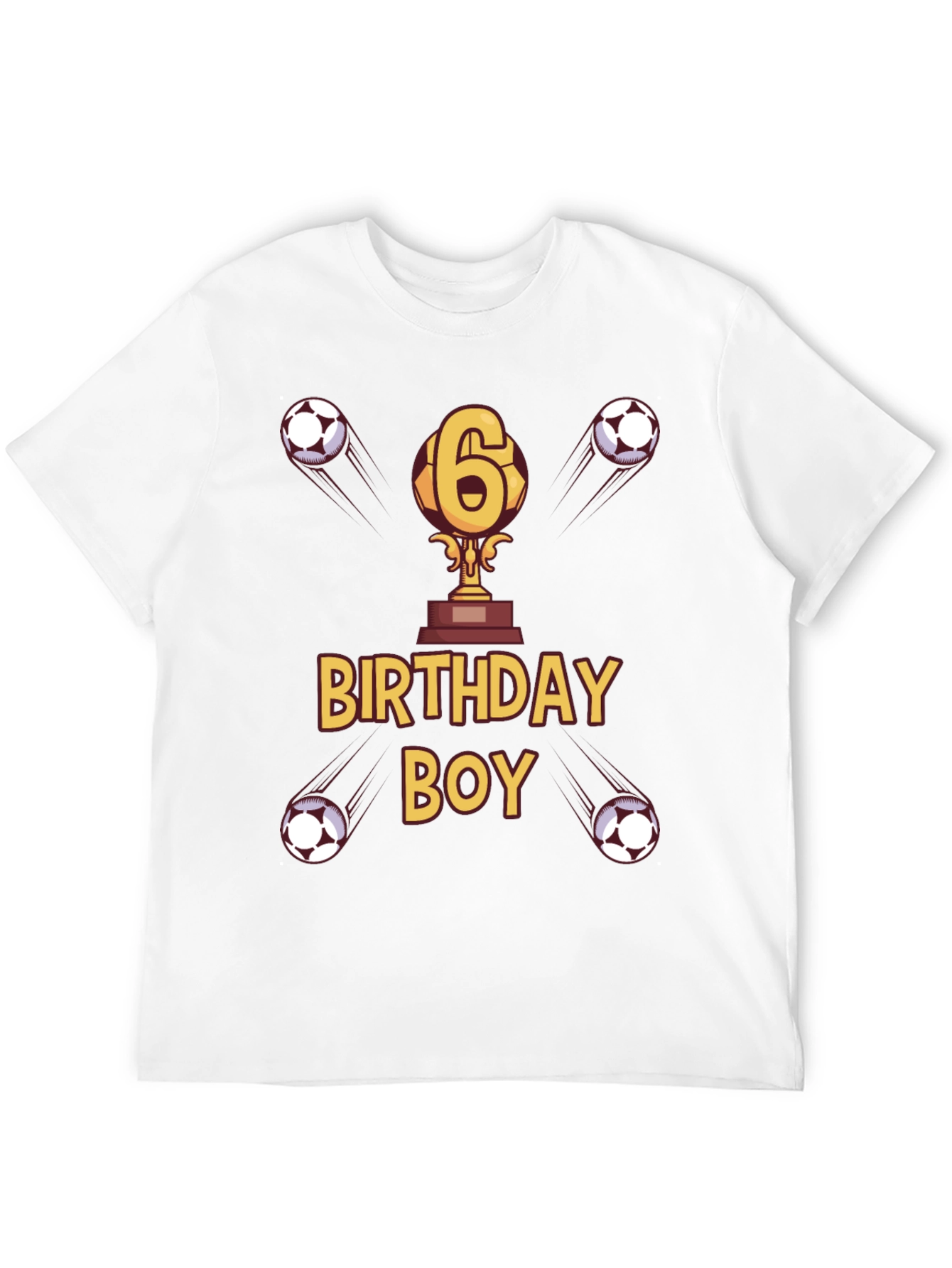 Birthday Boy Soccer T-Shirt - Age 6