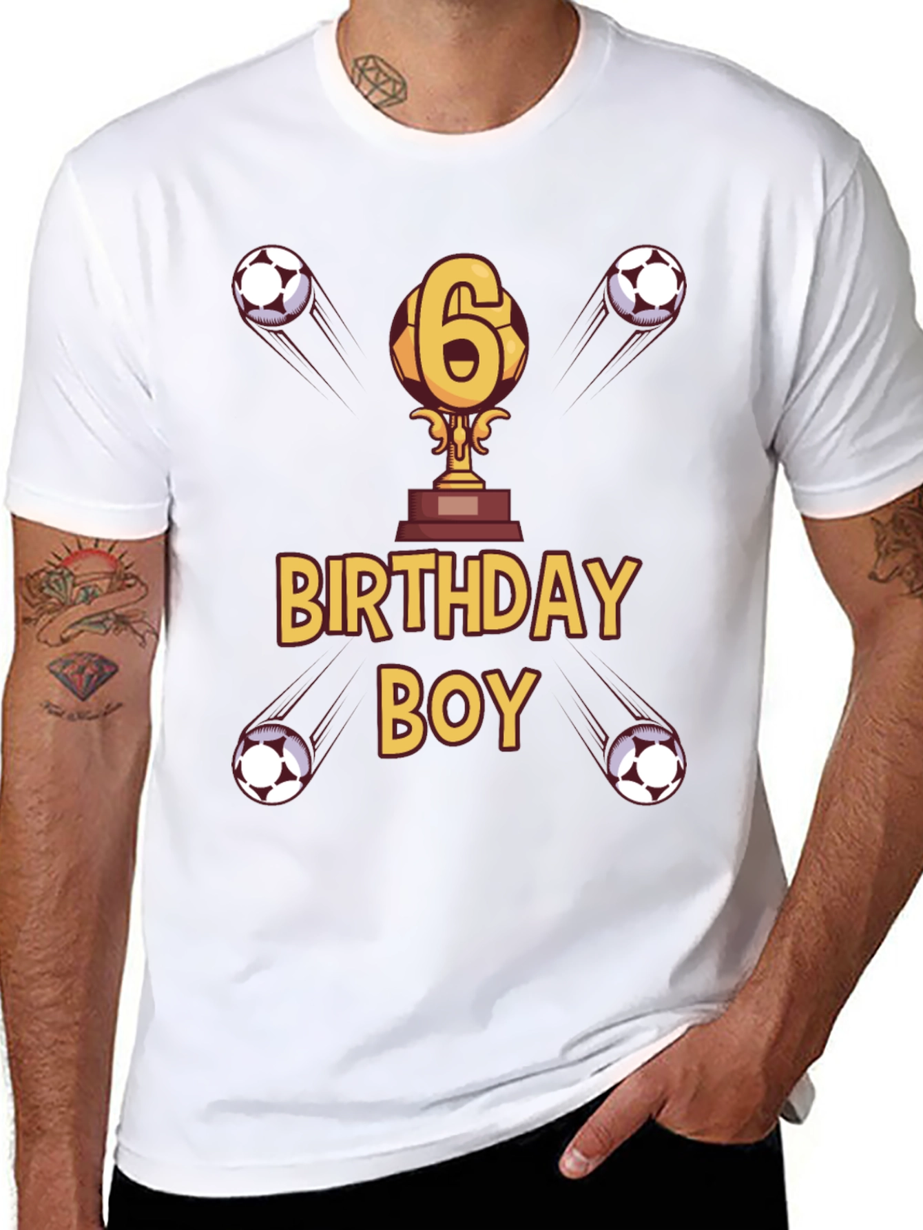Birthday Boy Soccer T-Shirt - Age 6