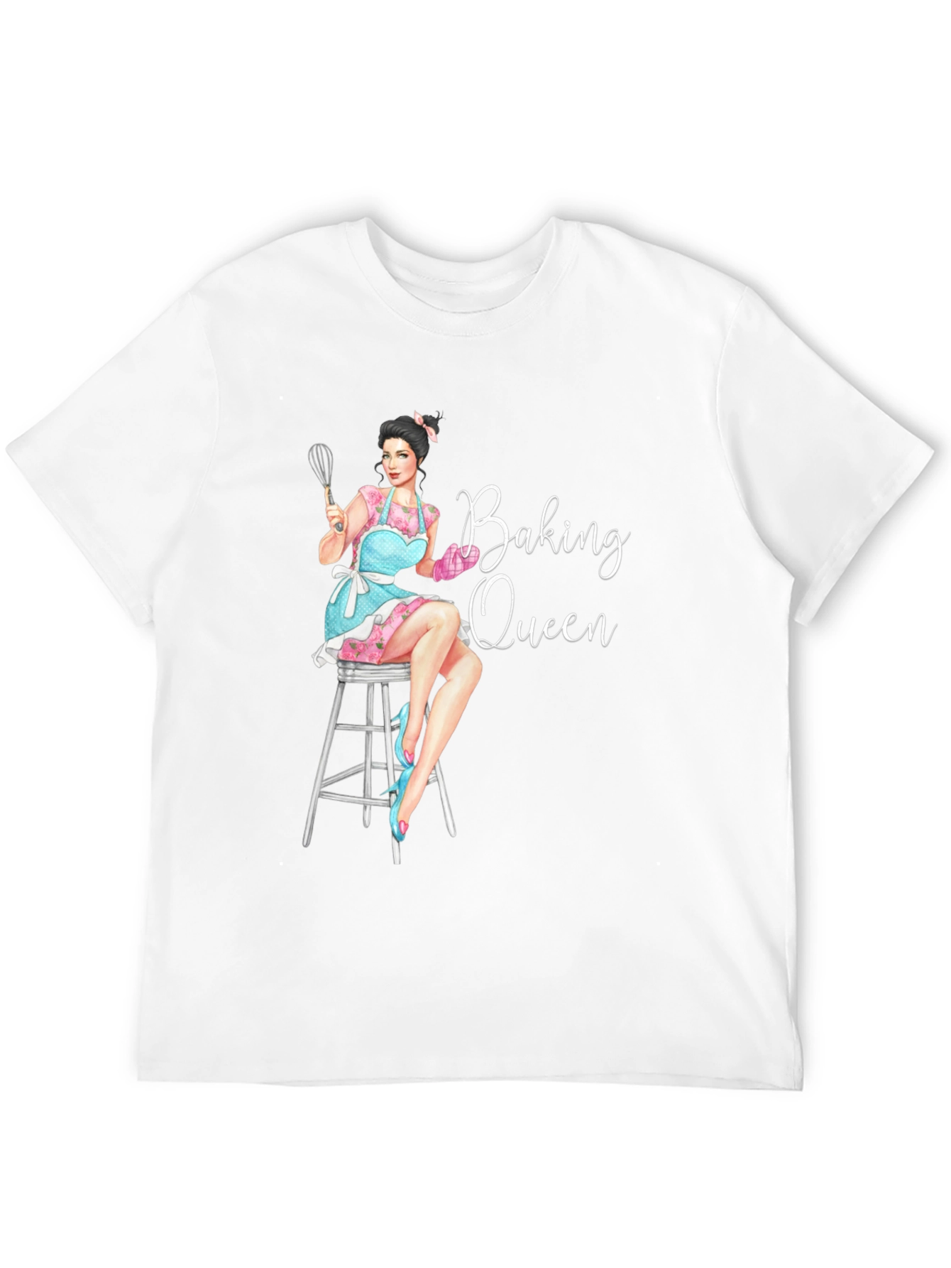 Baking Queen Graphic T-Shirt - Womens Fashion Tee