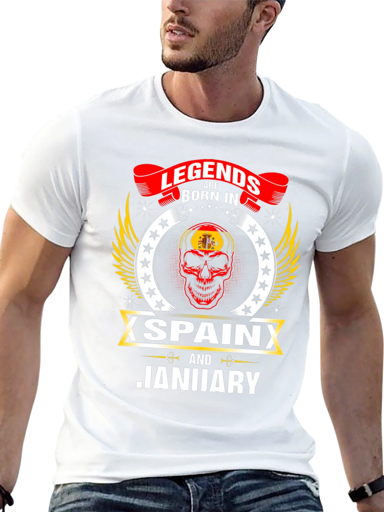 Legends Born in Spain in January T-Shirt