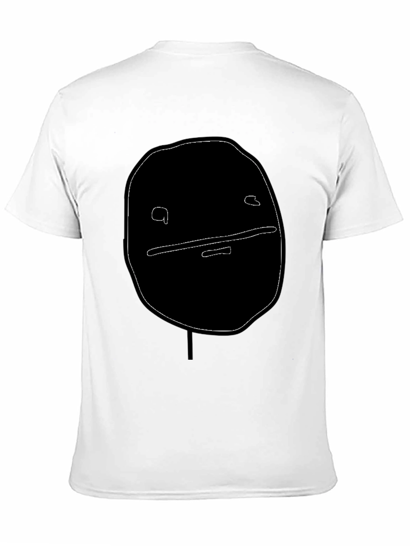 Abstract Face Graphic Black T-Shirt