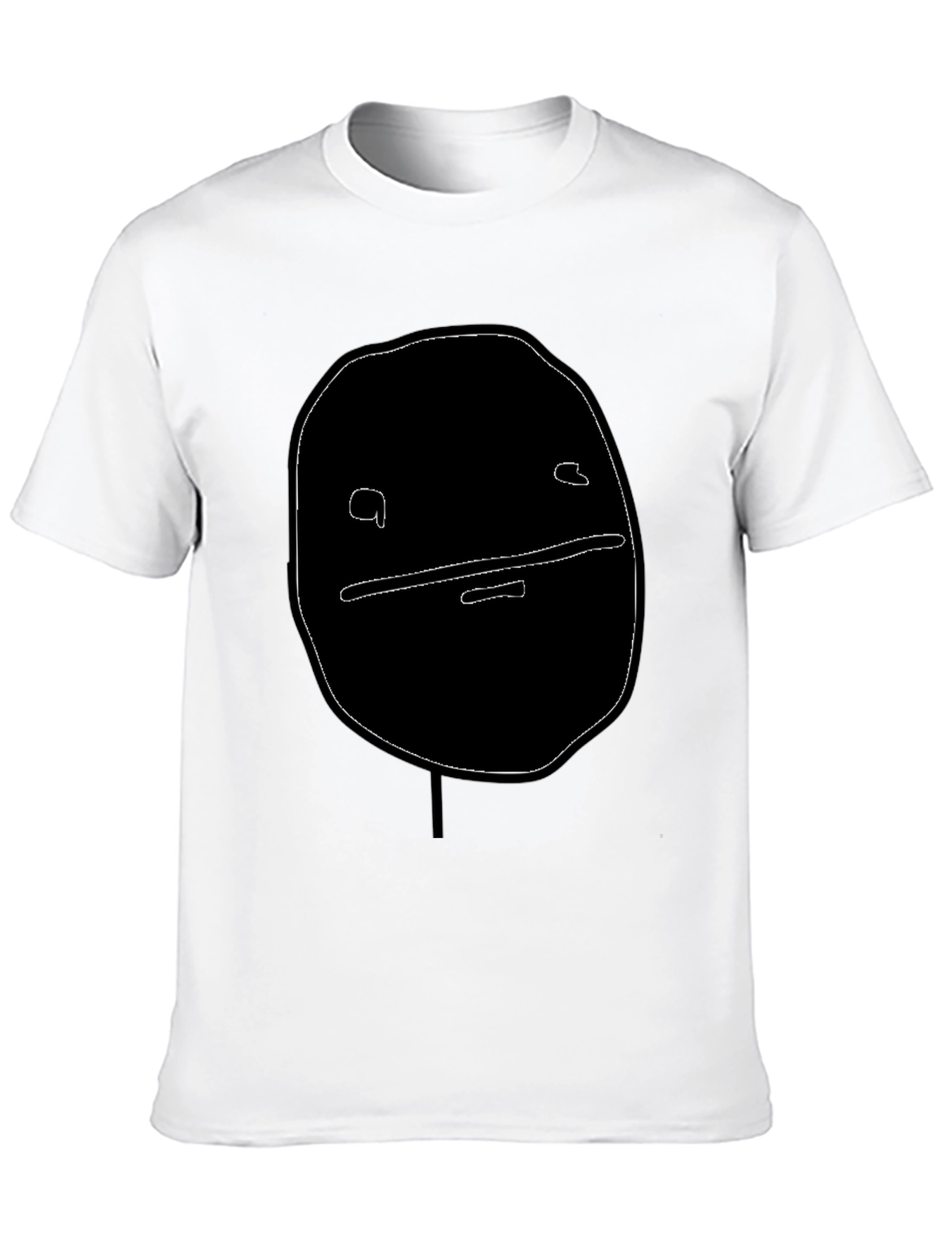 Abstract Face Graphic Black T-Shirt
