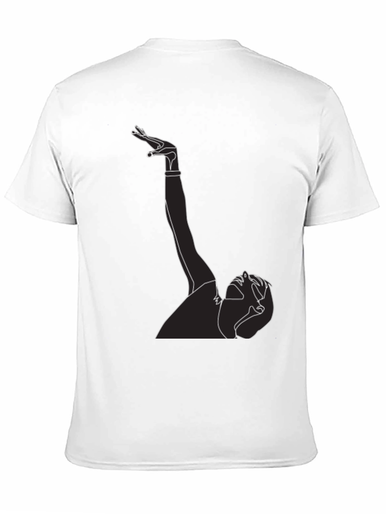 Abstract Line Art Graphic Tee - Unisex Black T-Shirt