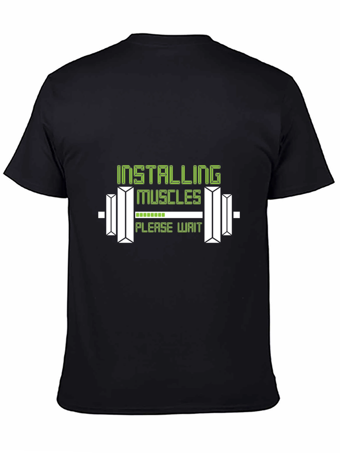 Installing Muscles Graphic Tee - Gym Humor