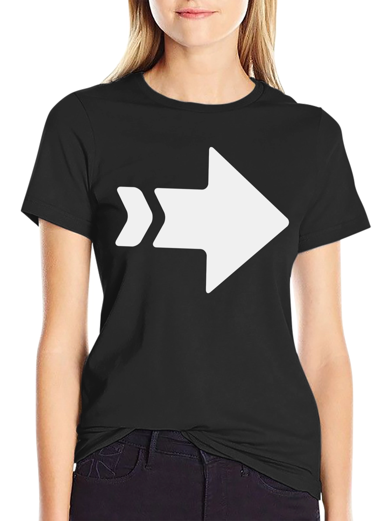 Arrow Graphic Black T-Shirt