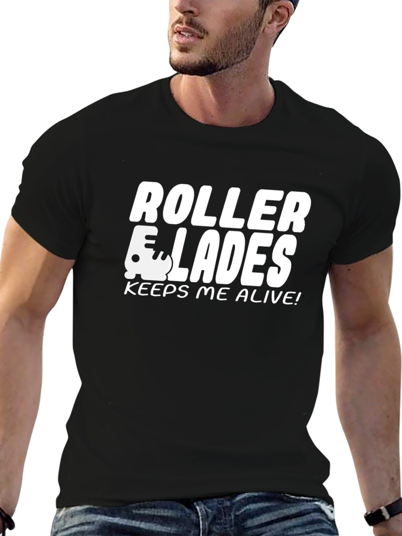 Roller Blades Keeps Me Alive! Graphic T-Shirt