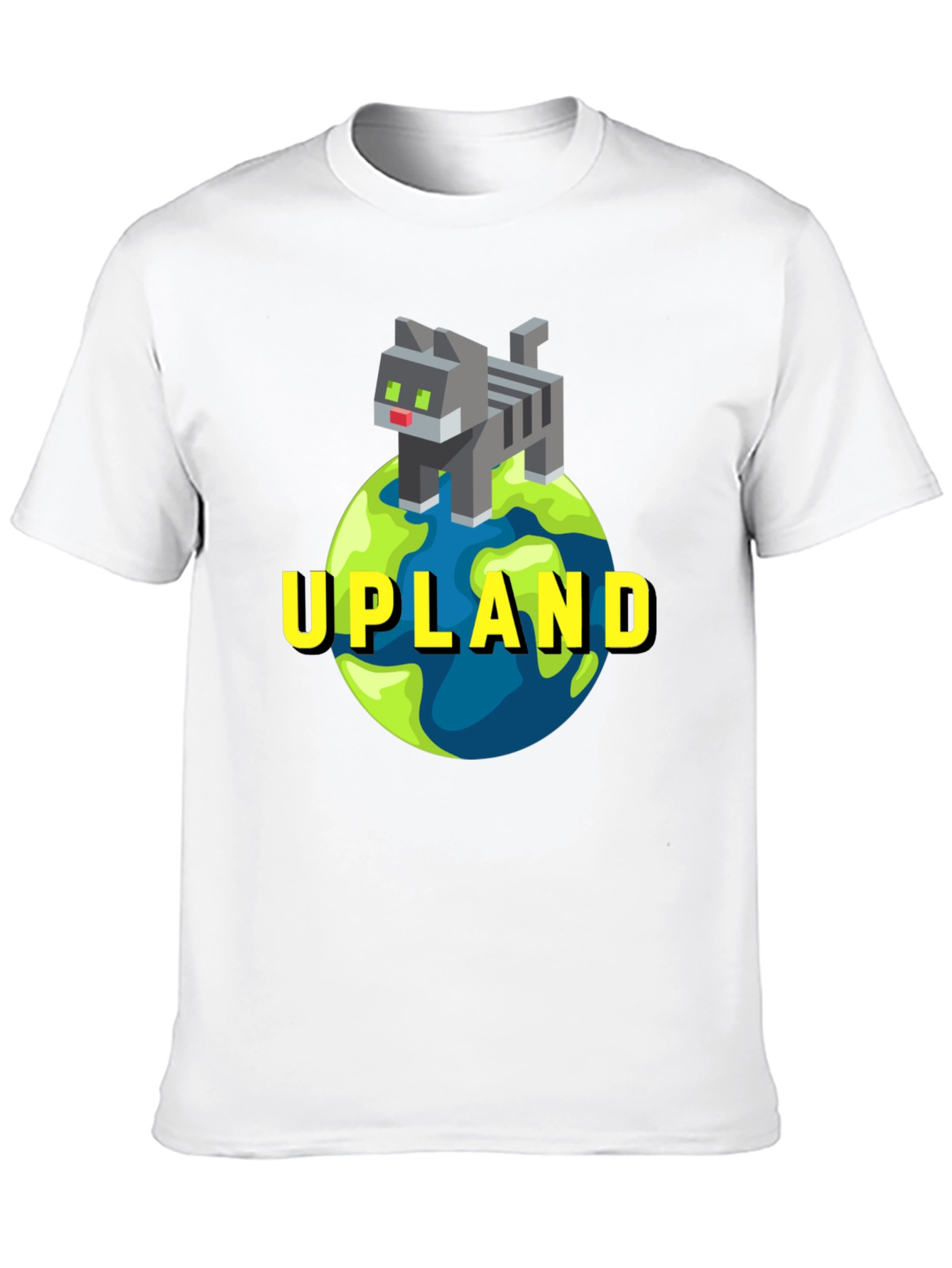 Upland Cat on Globe T-Shirt