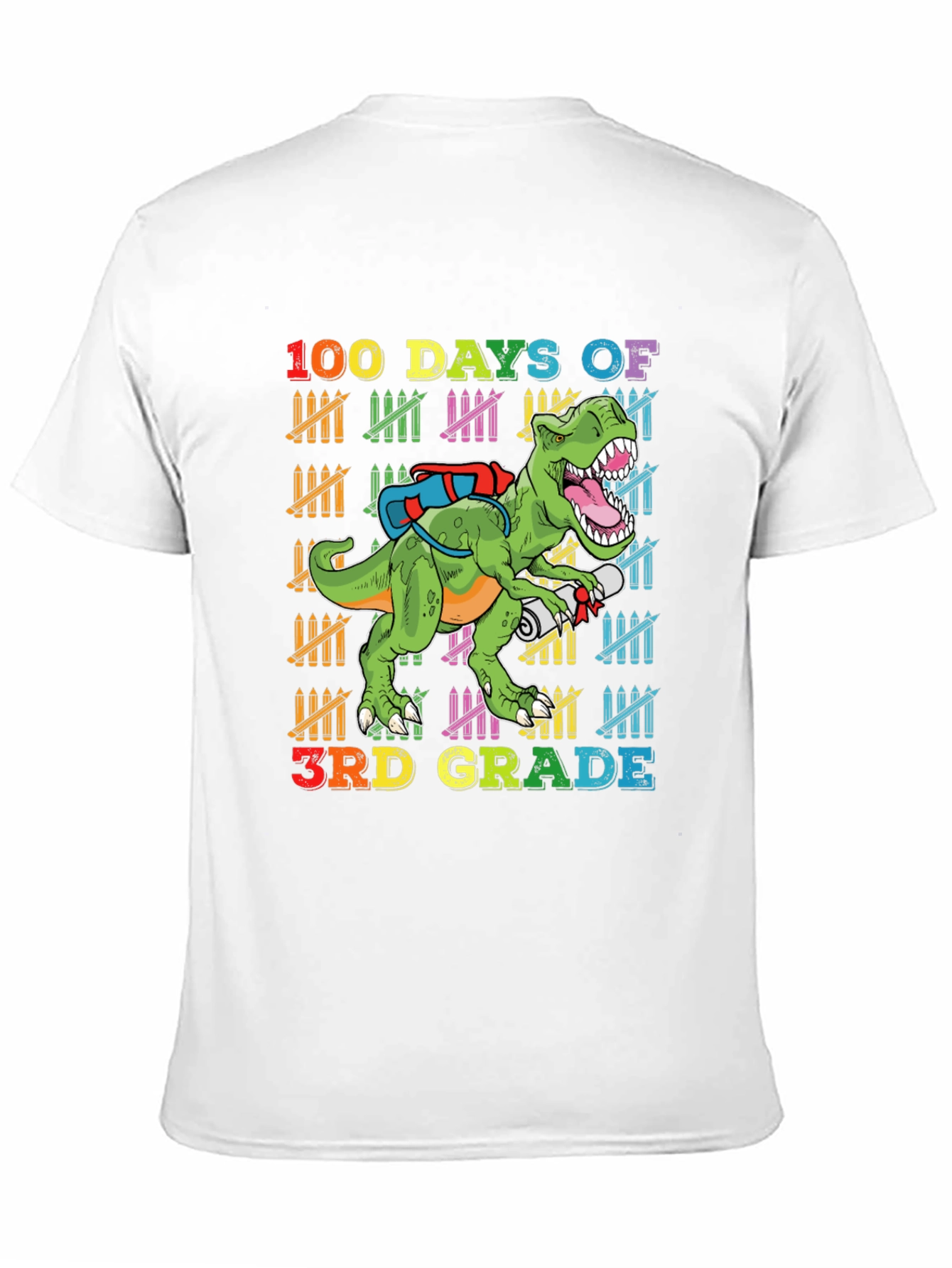 100 Days of 3rd Grade Dinosaur T-Shirt