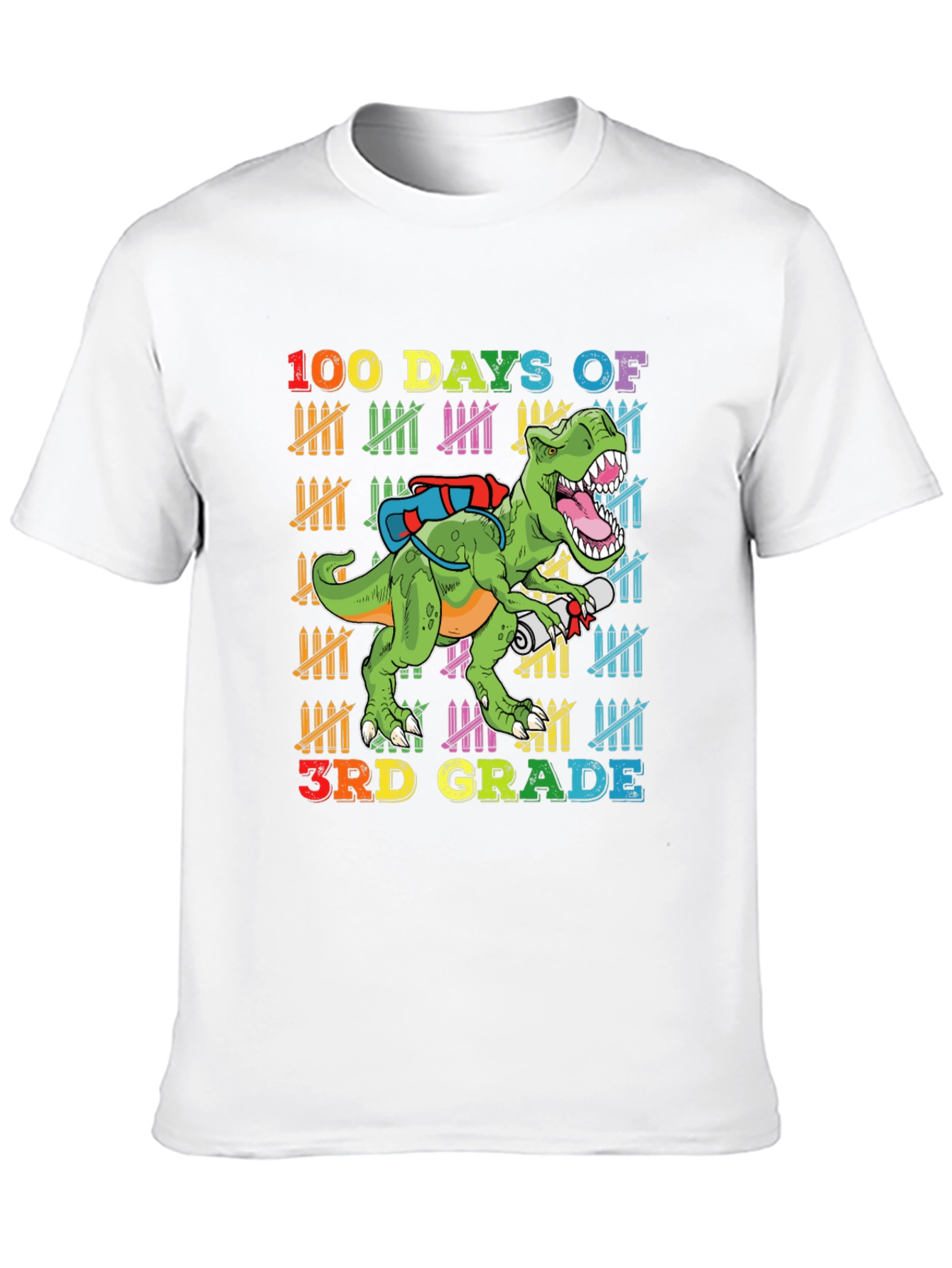 100 Days of 3rd Grade Dinosaur T-Shirt