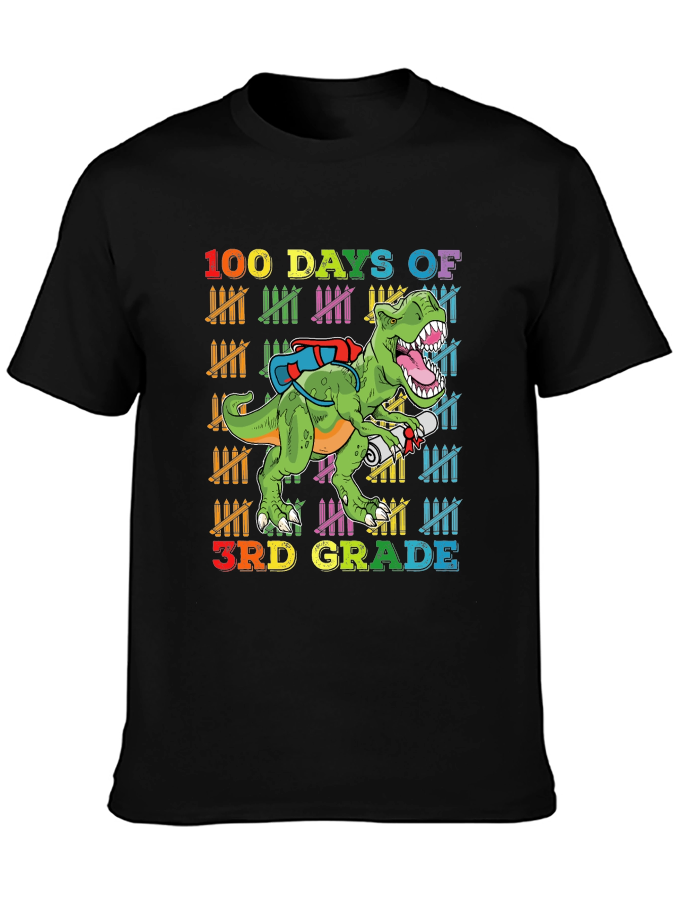 100 Days of 3rd Grade Dinosaur T-Shirt
