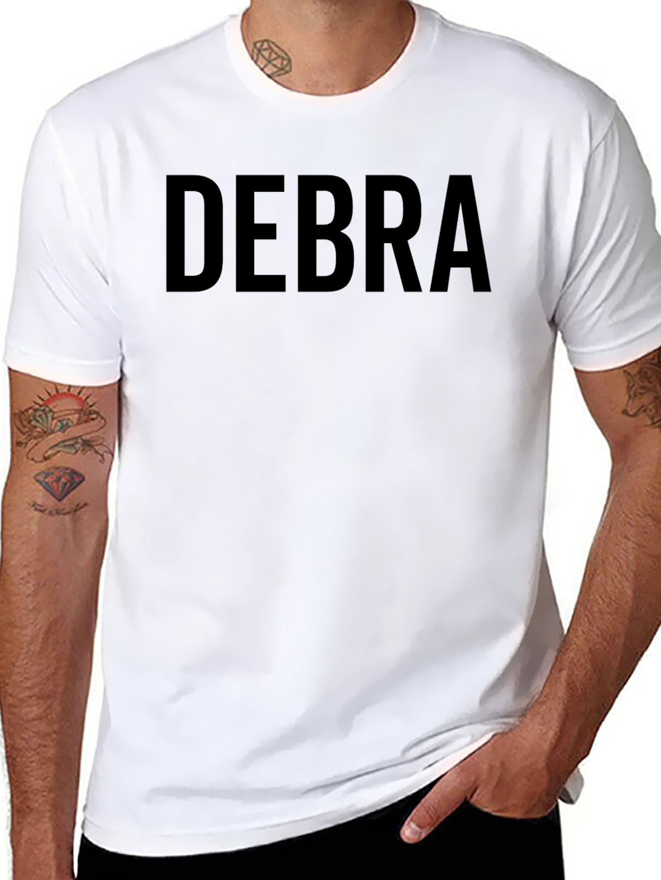 Debra T-Shirt - Black Crew Neck Tee
