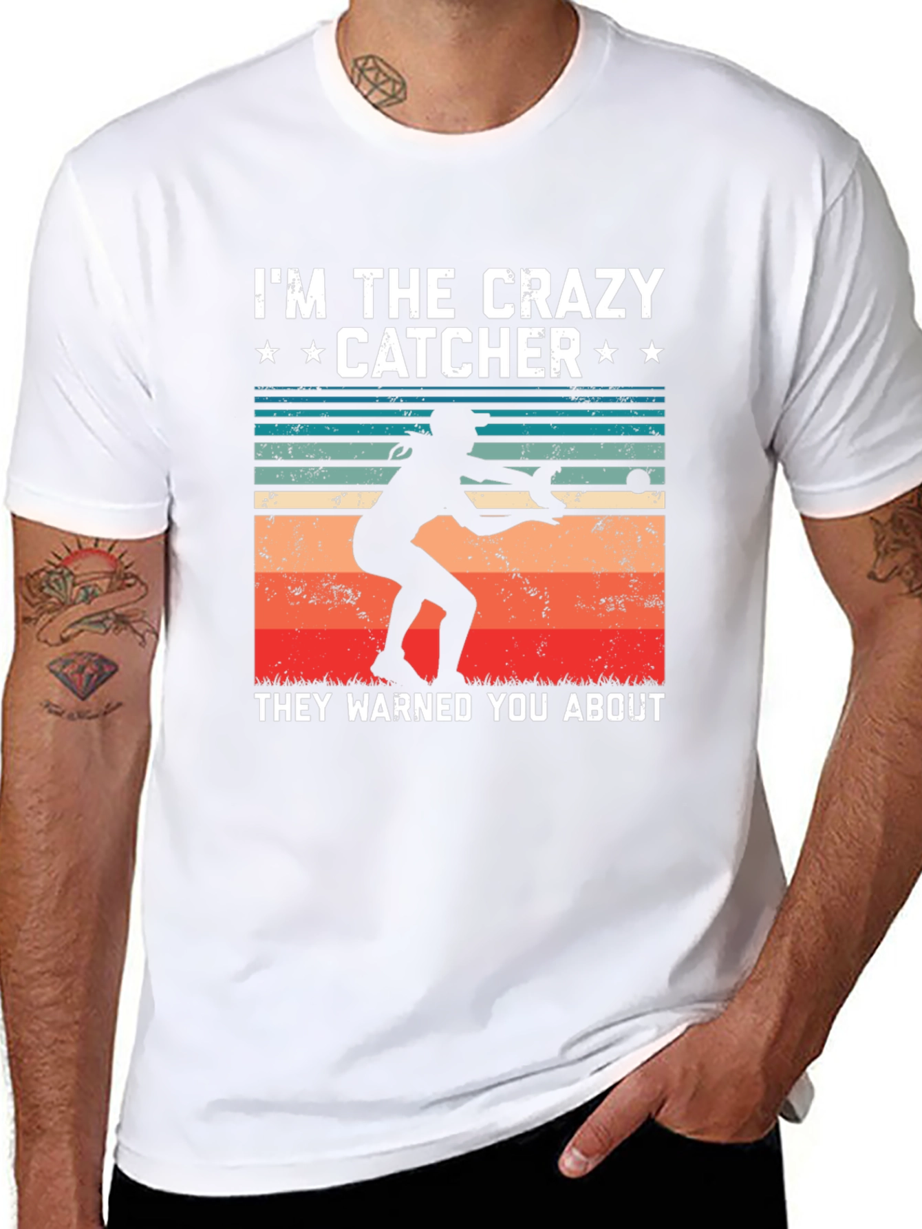 Crazy Catcher Graphic T-Shirt
