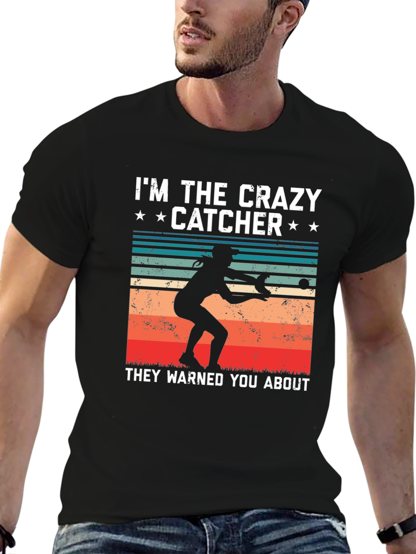 Crazy Catcher Graphic T-Shirt