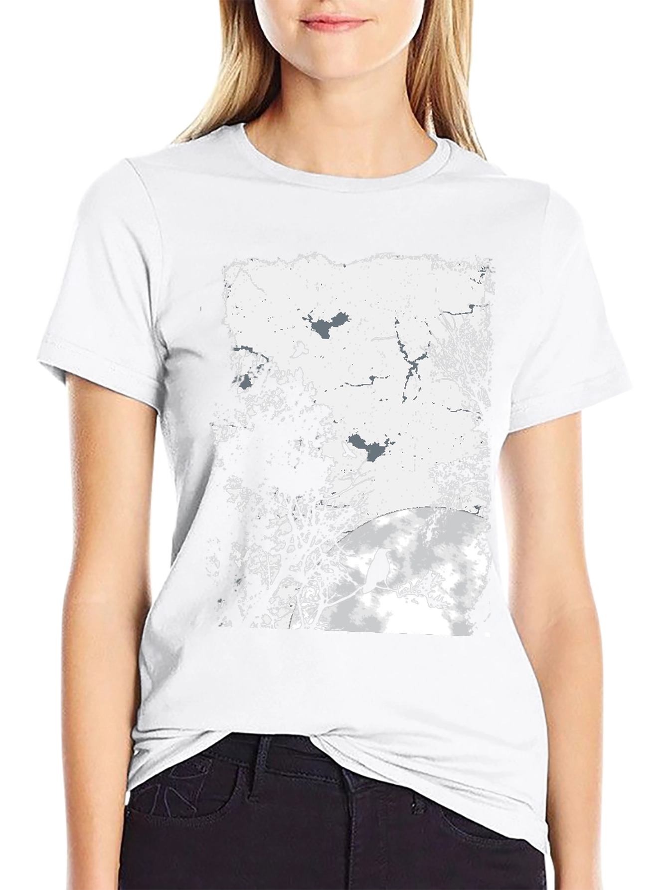 Raven Silhouette Graphic Tee