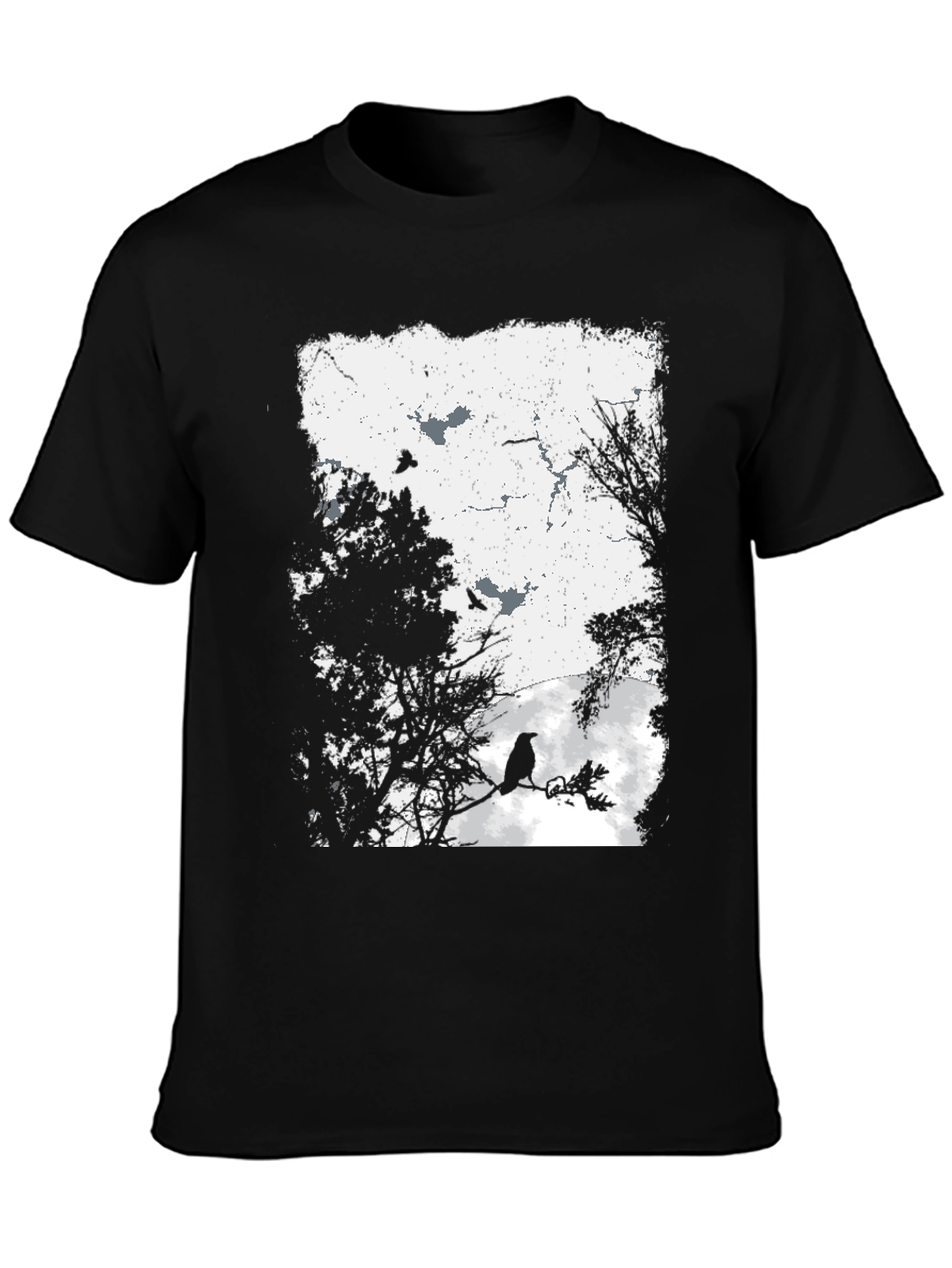 Raven Silhouette Graphic Tee
