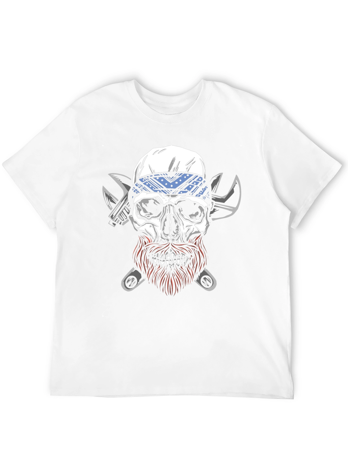 Skull Mechanic T-Shirt - Biker Style