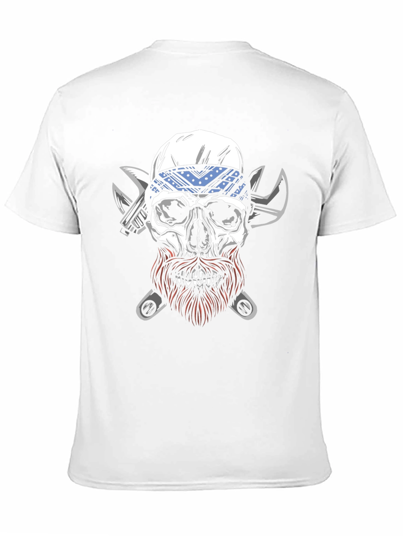 Skull Mechanic T-Shirt - Biker Style