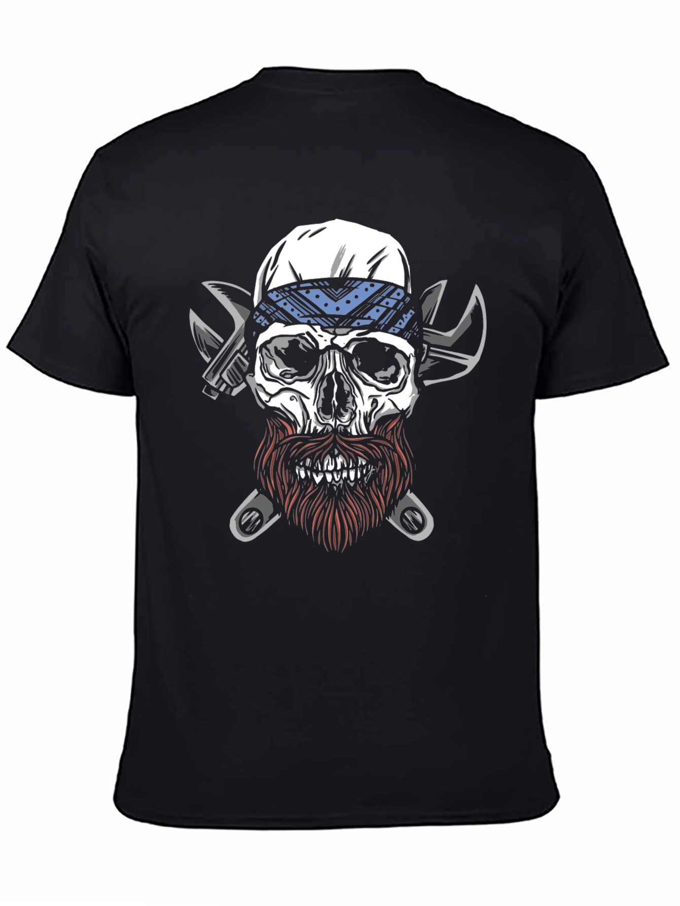Skull Mechanic T-Shirt - Biker Style