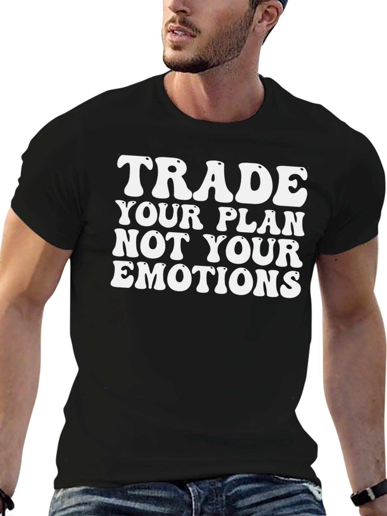 Trade Your Plan Not Emotions - Black Tee