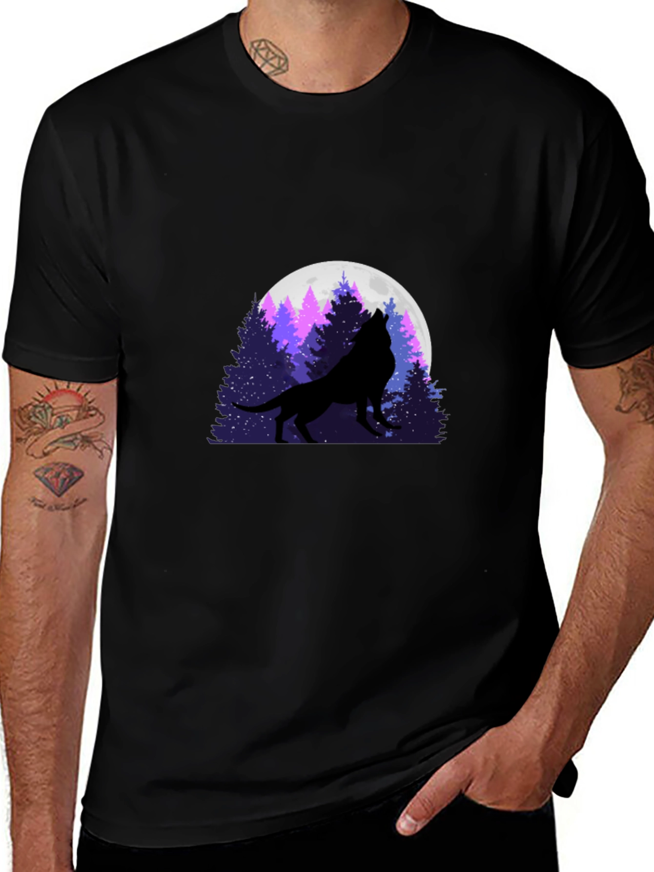 Wolf Moon Silhouette T-Shirt
