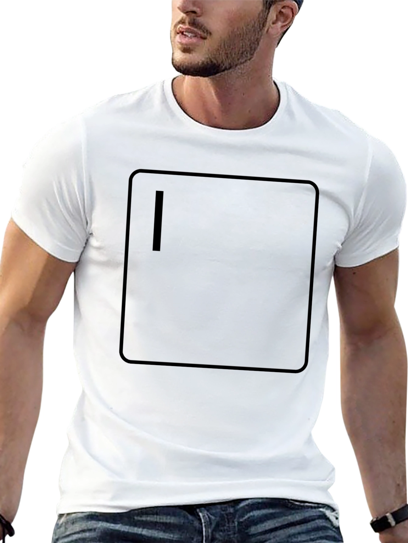 Modern Black Graphic Tee