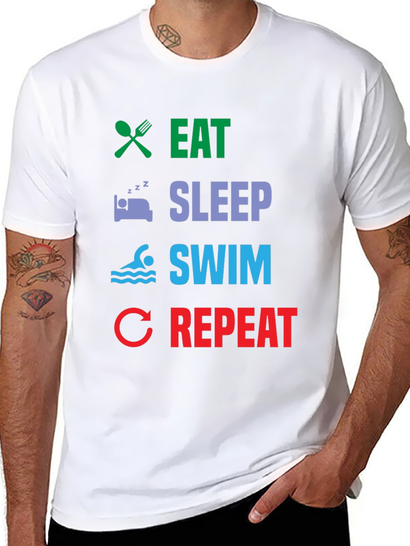 Eat Sleep Swim Repeat T-Shirt