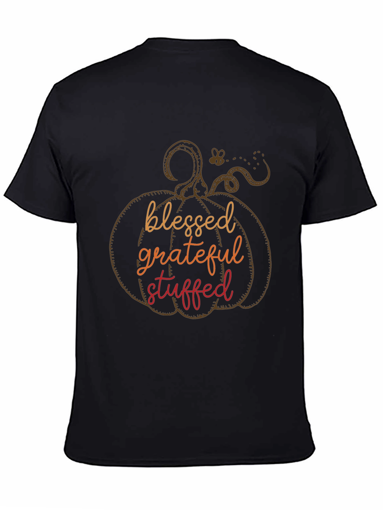 Blessed Grateful Stuffed Pumpkin Graphic Tee