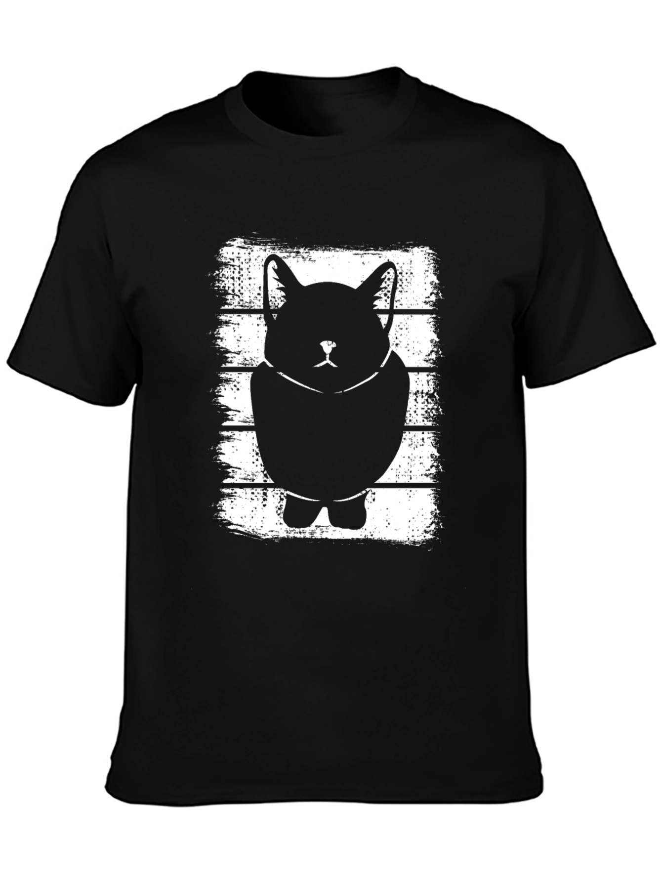 Cool Cat Graphic T-Shirt - Stylish Black Tee