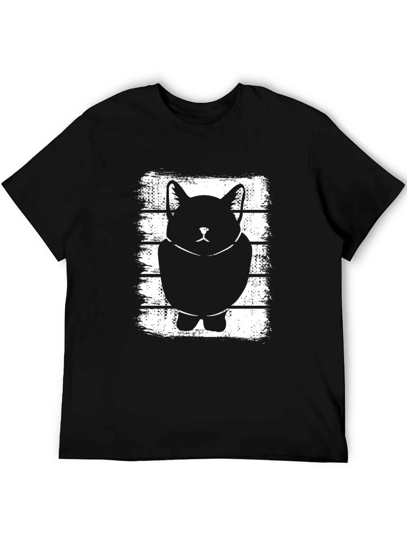 Cool Cat Graphic T-Shirt - Stylish Black Tee
