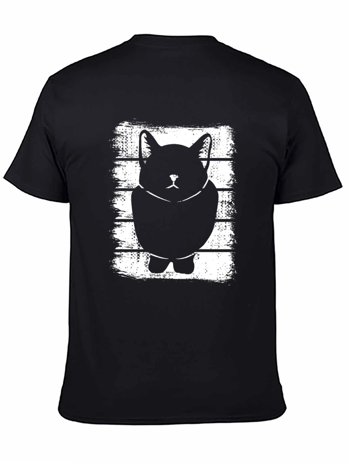 Cool Cat Graphic T-Shirt - Stylish Black Tee