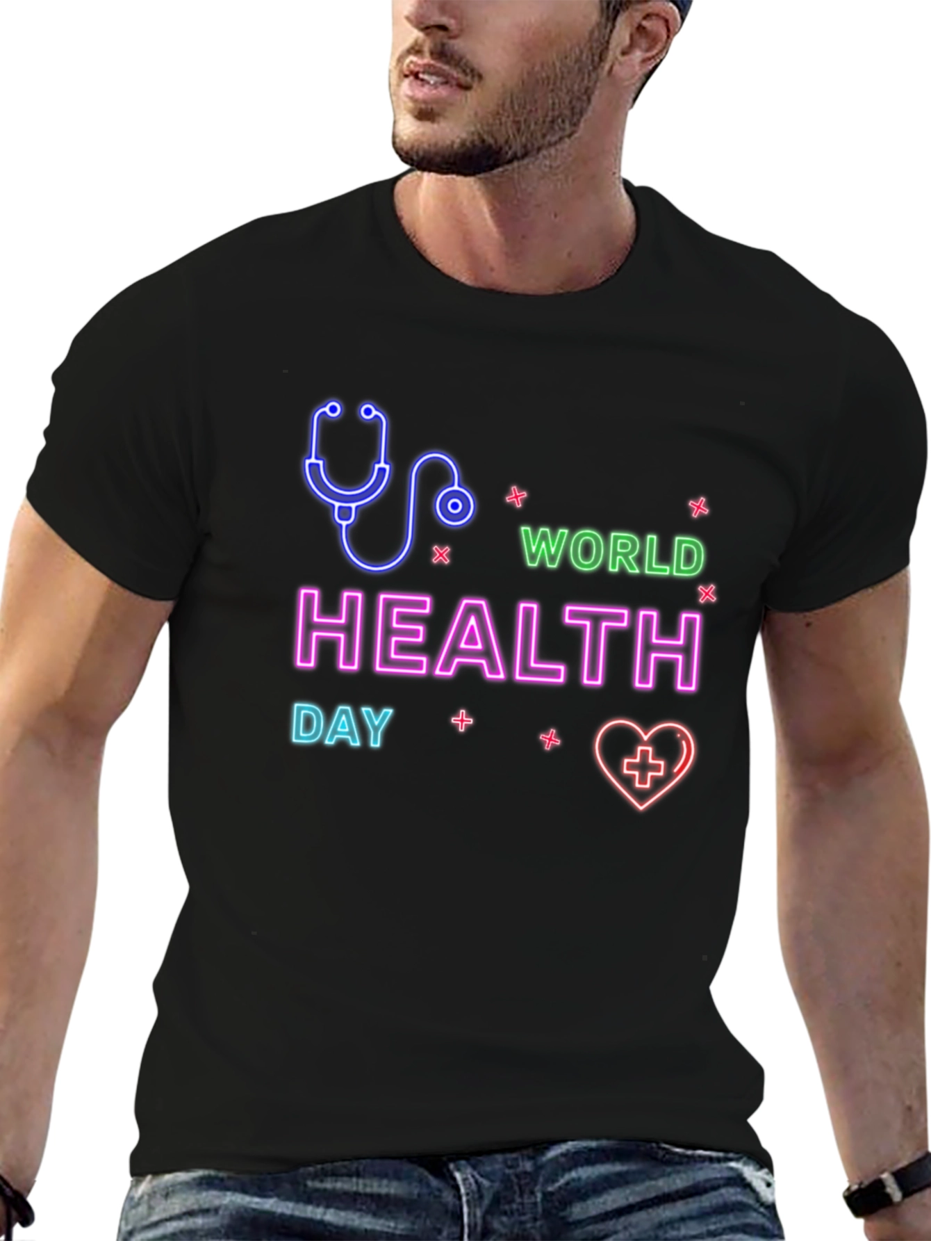 World Health Day Black Tee