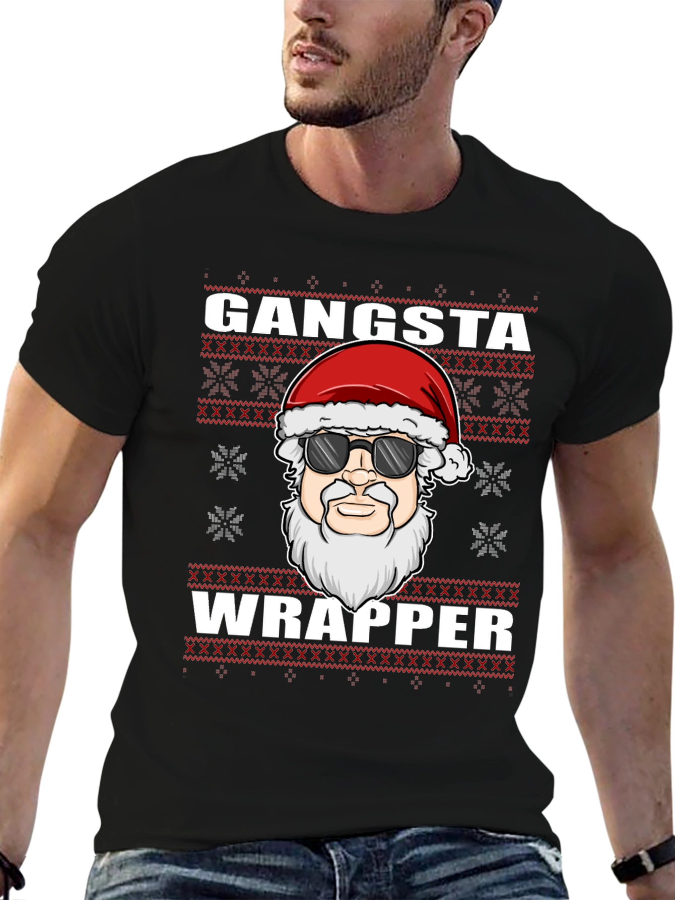 Gangsta Wrapper Christmas T-Shirt