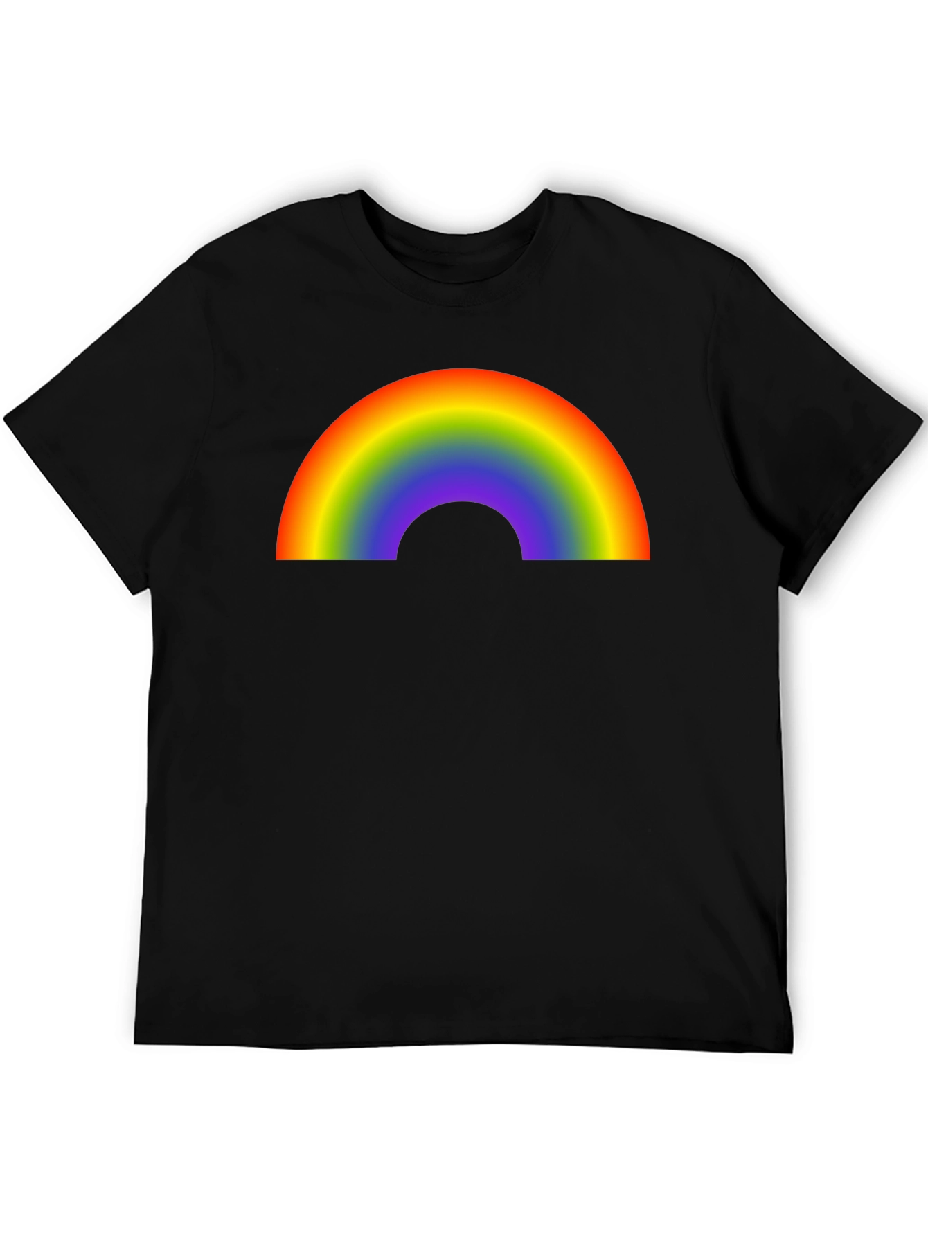 Rainbow Graphic Black T-Shirt