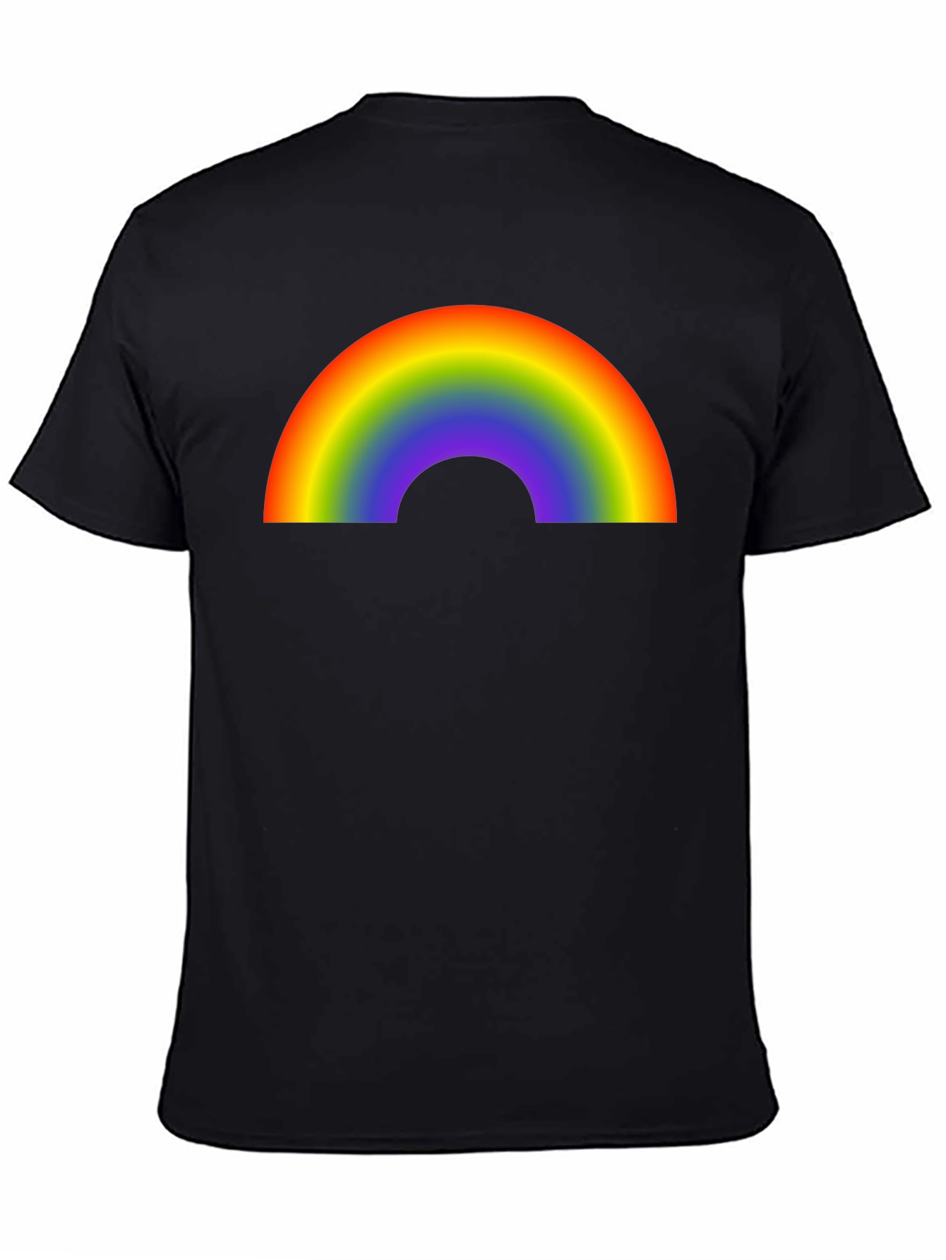 Rainbow Graphic Black T-Shirt