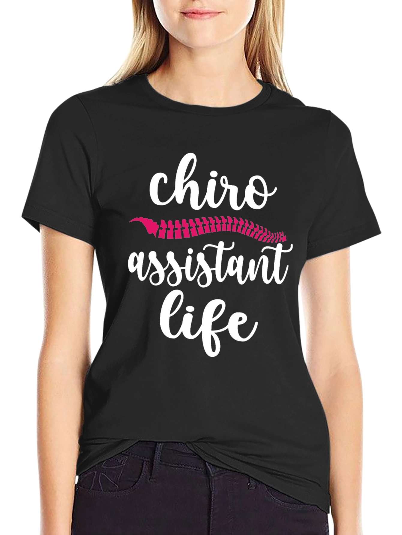 Chiro Assistant Life T-Shirt Spine Graphic