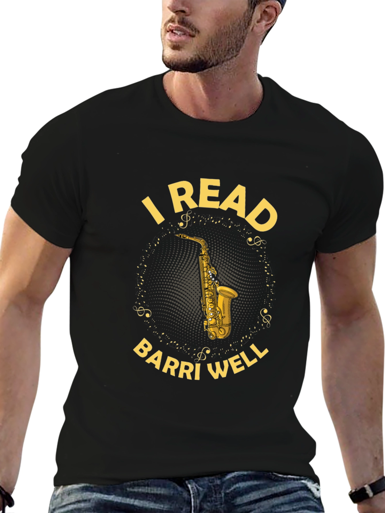 I Read Barri Well Saxophone T-Shirt