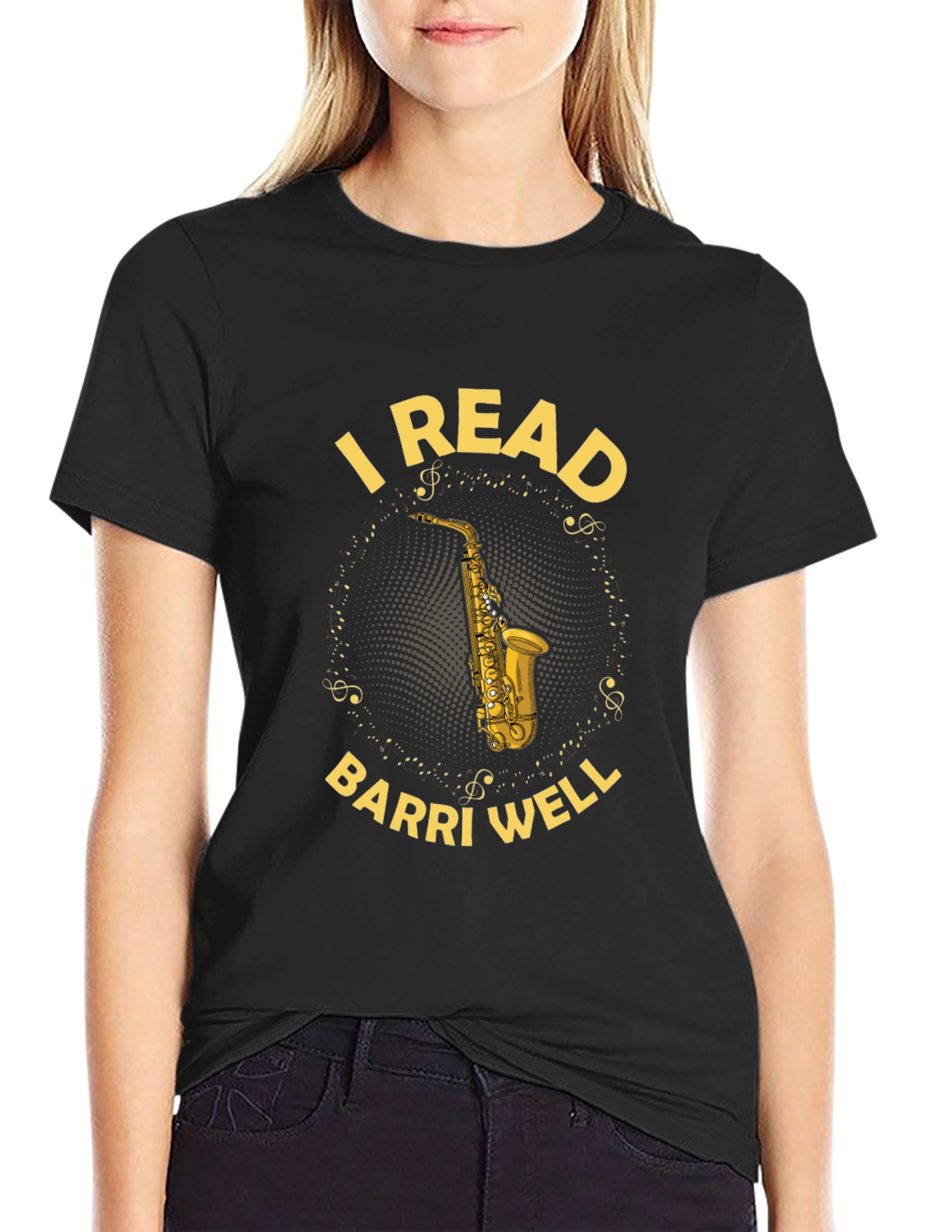 I Read Barri Well Saxophone T-Shirt