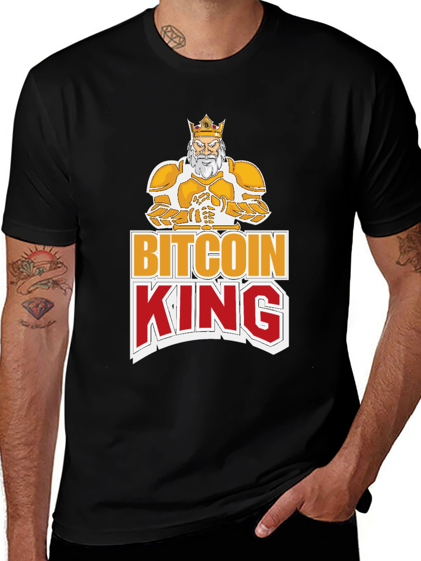 Bitcoin King Graphic T-Shirt - Crypto Currency Tee