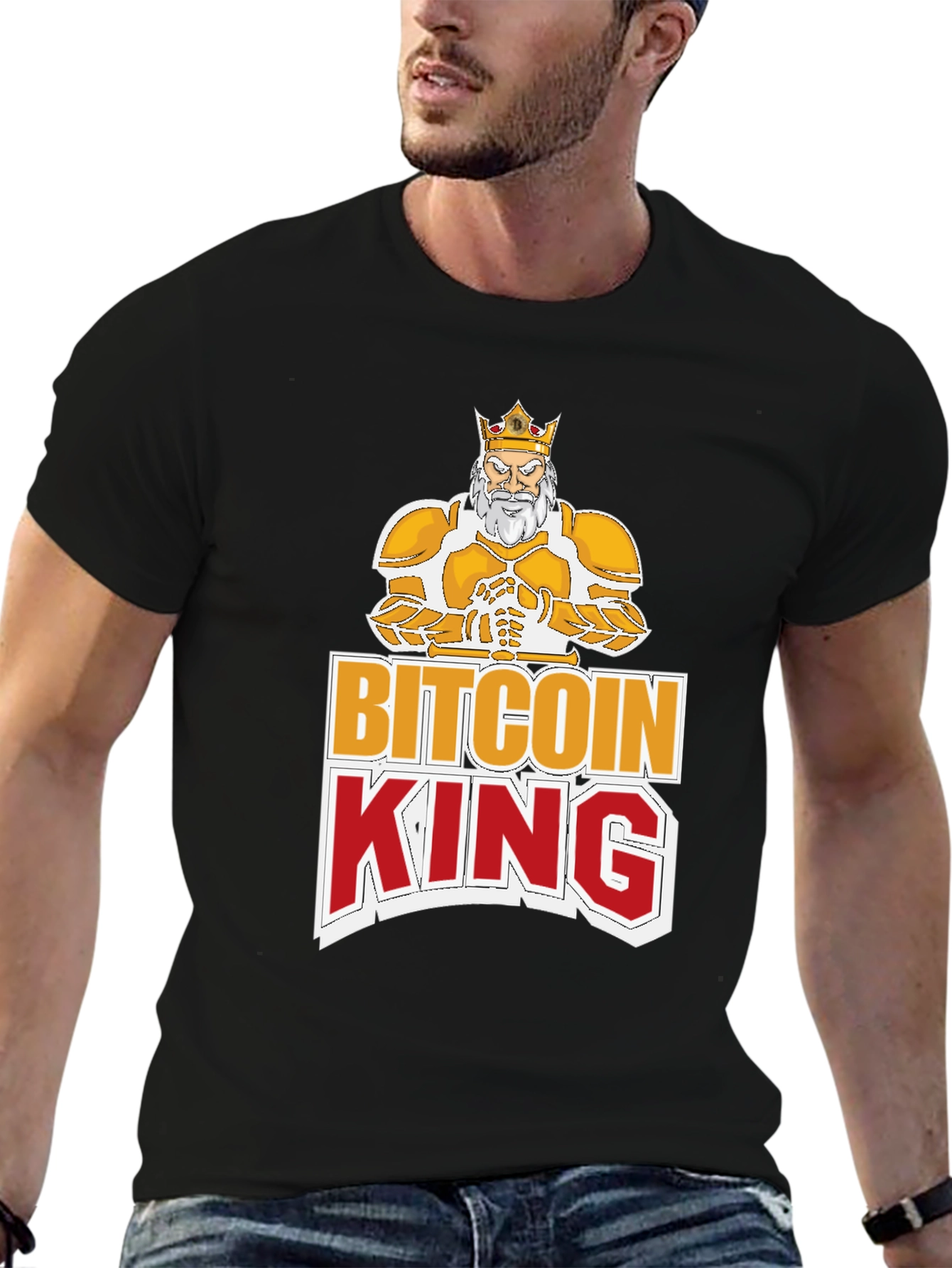Bitcoin King Graphic T-Shirt - Crypto Currency Tee
