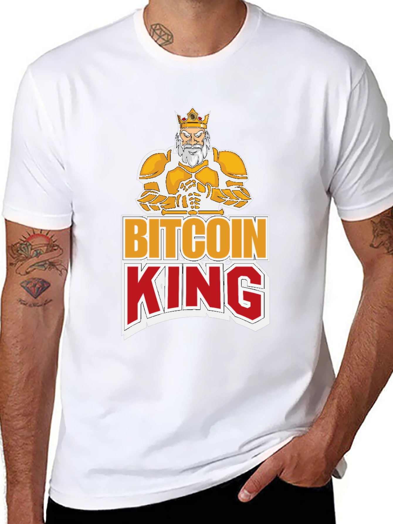 Bitcoin King Graphic T-Shirt - Crypto Currency Tee