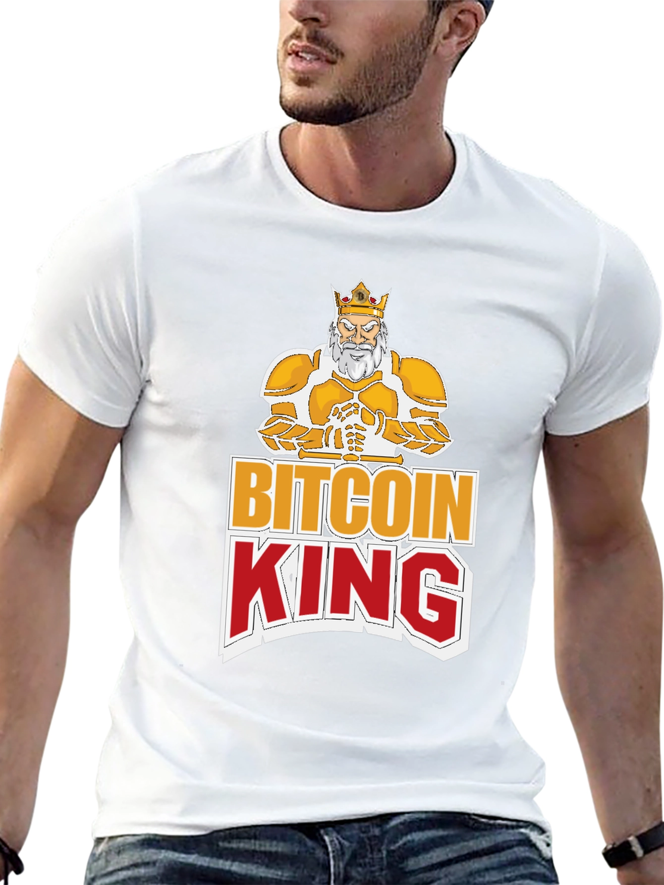 Bitcoin King Graphic T-Shirt - Crypto Currency Tee