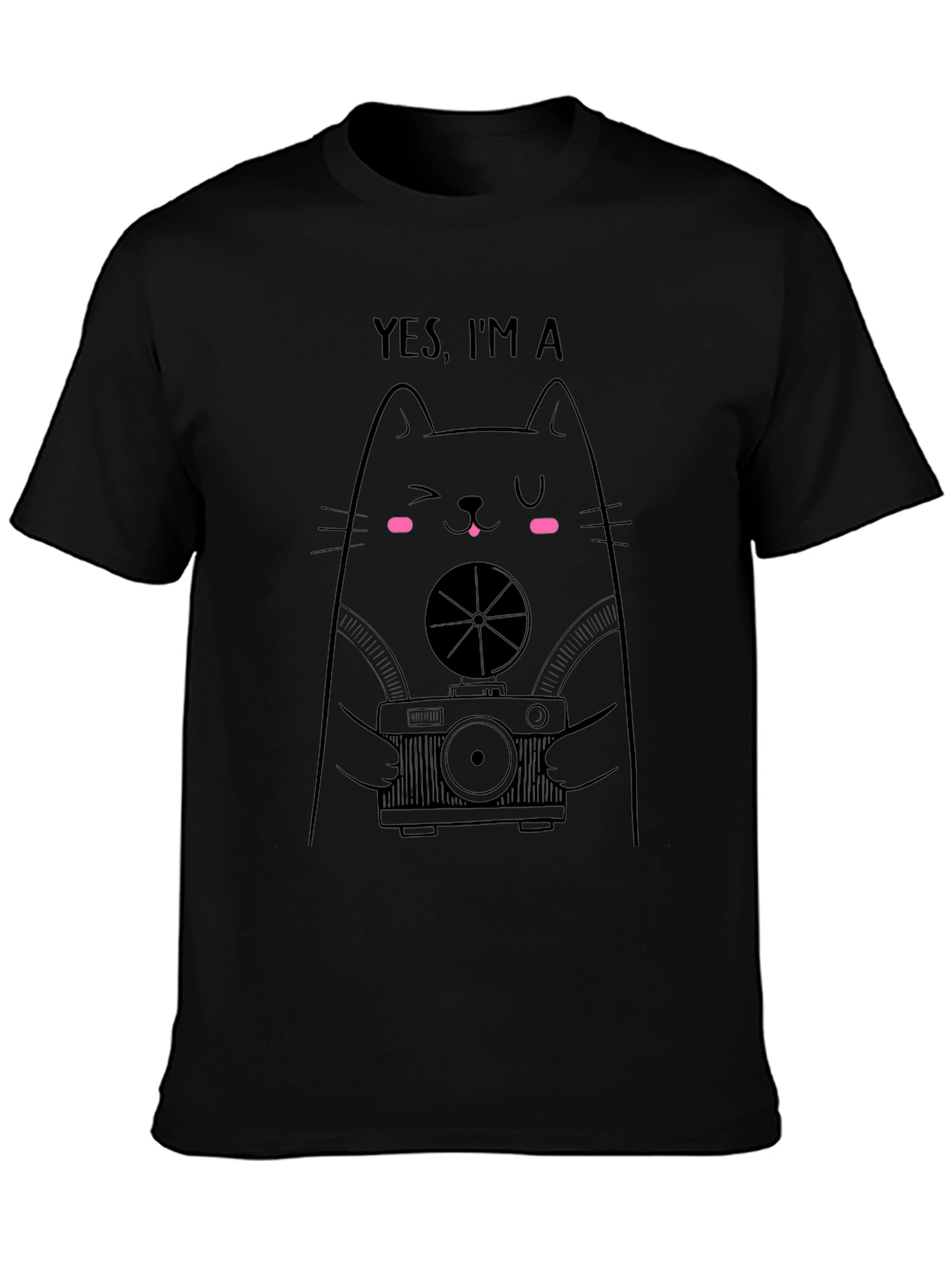 Cat Photographer Graphic T-Shirt - Funny Tee