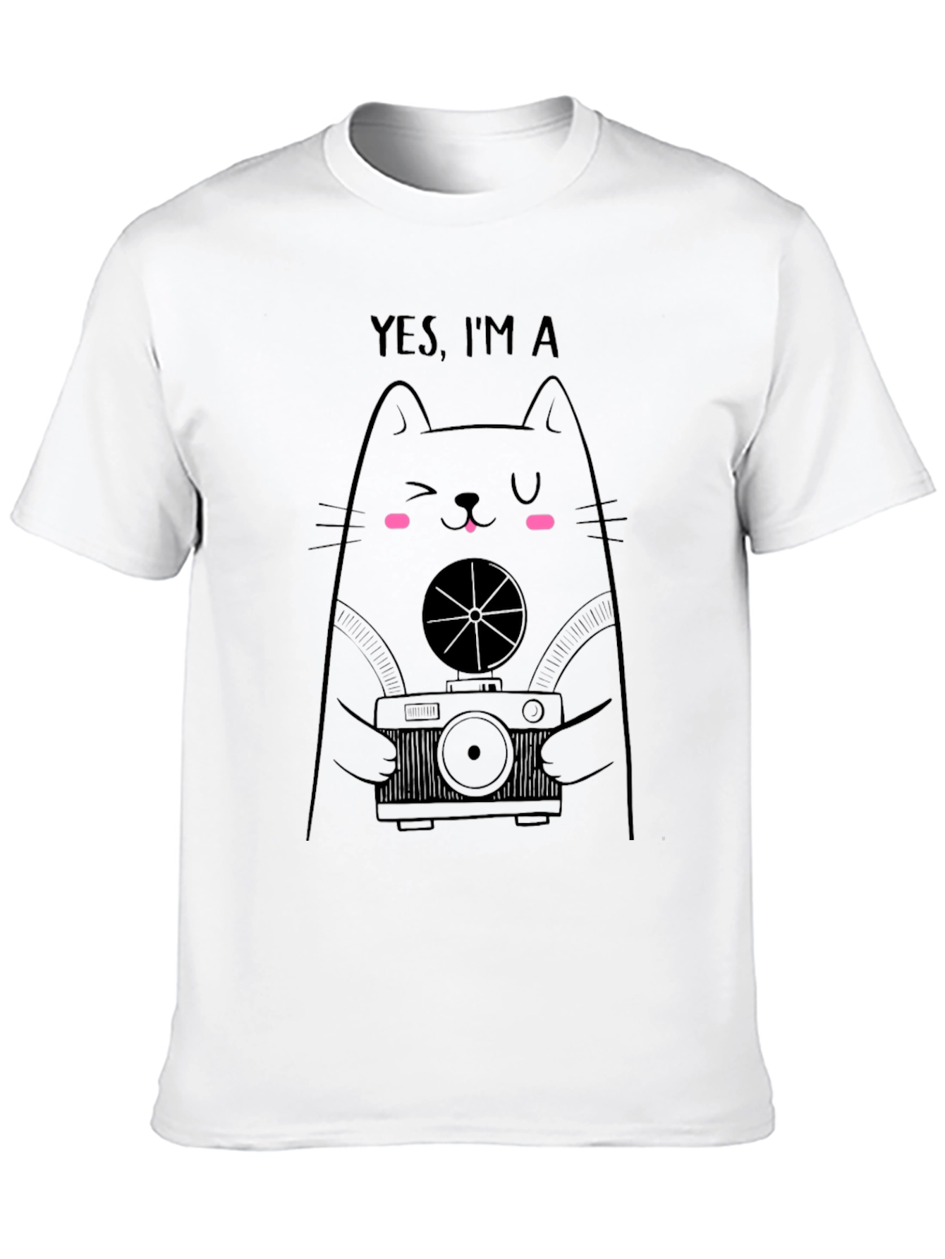 Cat Photographer Graphic T-Shirt - Funny Tee
